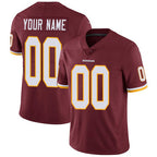 Custom W.Redskins Home Burgundy Red Vapor Untouchable Limited Football Jersey Marou