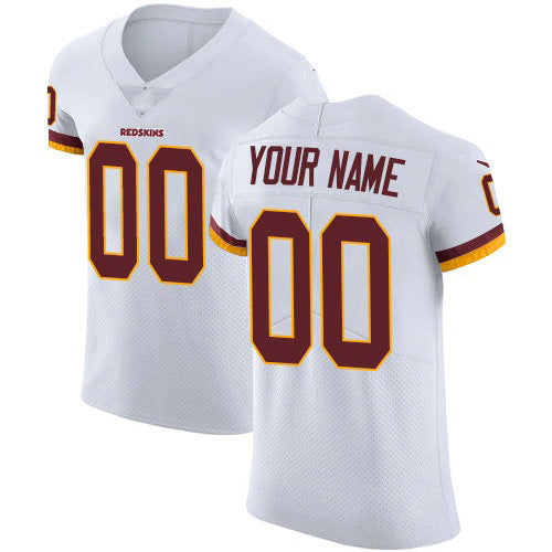 Custom W.Redskins White Vapor Untouchable Elite Player Football Jersey Marou