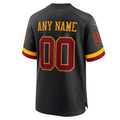 Custom Washington Commanders Black Game Stitched Football Jersey