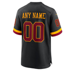 Custom Washington Commanders Black Game Stitched Football Jersey