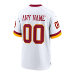 Custom Washington Commanders White Game Stitched Football Jersey