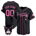 Custom Atlanta Braves Kuromi x Sanrio Friends Vapor Premier Limited Baseball Stitched Jersey