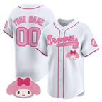 Custom Atlanta Braves My Melody x Sanrio Friends Vapor Premier Limited Baseball Stitched Jersey