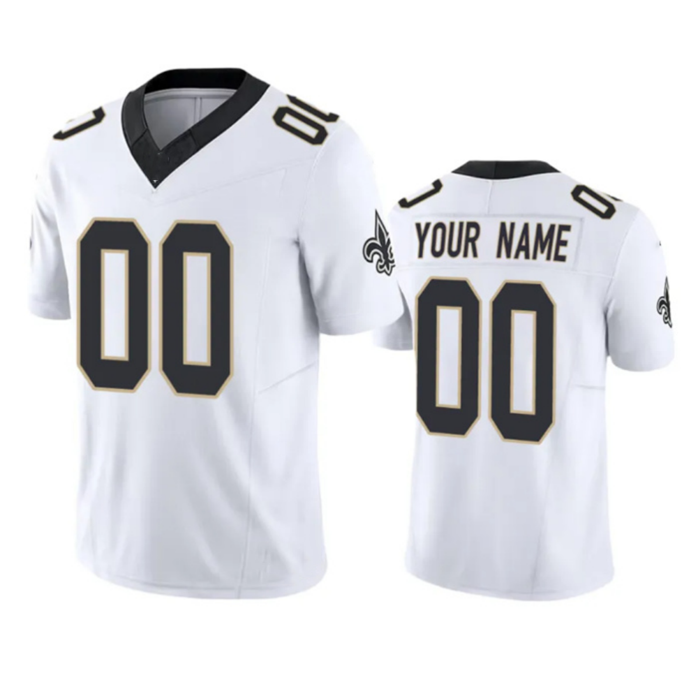 Custom New Orleans Saints Active Player White F.U.S.E.Vapor Limited Stitched Football Jersey