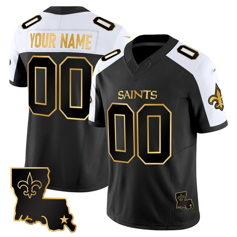 Custom New Orleans Saints Alternate F.U.S.E. Vapor Limited Stitched Football Jersey