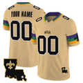 Custom New Orleans Saints Gold 2024 City F.U.S.E. Vapor Limited Stitched Football Jersey
