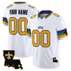 Custom New Orleans Saints White 2024 City F.U.S.E. Vapor Limited Stitched Football Jersey