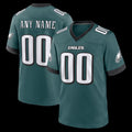 Custom P.Eagles Midnight Green Team Game Football Jersey Marou