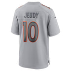 D.Broncos #10 Jerry Jeudy Gray Atmosphere Fashion Game Stitched Football American Jersey