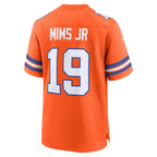 D.Broncos #19 Marvin Mims Jr Orange Mile High Collection 1977 Throwback Player Game Stitched Football American Jersey