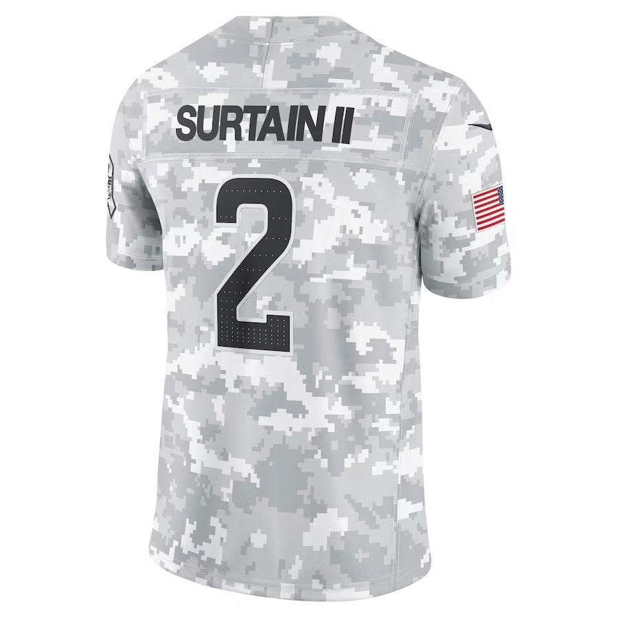 D.Broncos #2 Patrick Surtain II Arctic Camo 2024 Salute to Service Limited Stitched Football American Jersey