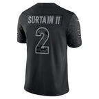 D.Broncos #2 Patrick Surtain II Black RFLCTV Limited Stitched Football American Jersey