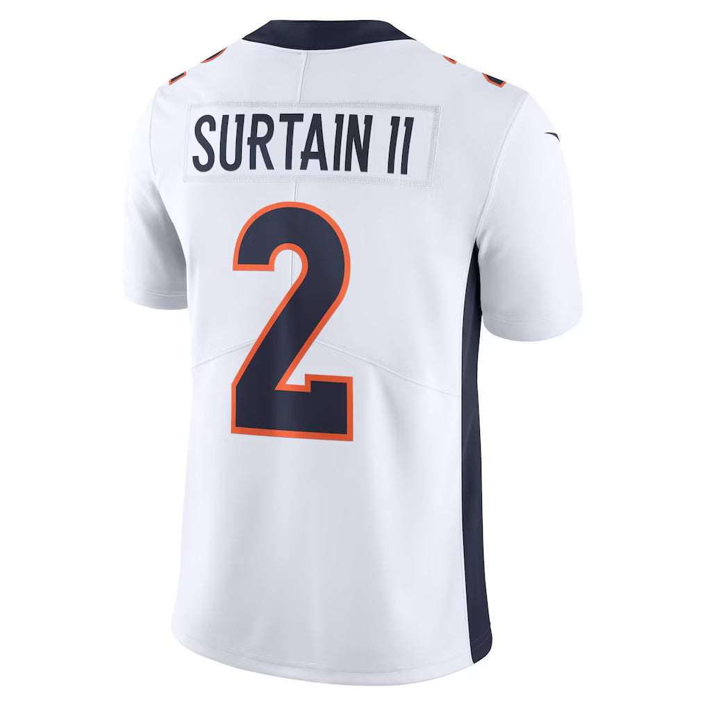 D.Broncos #2 Patrick Surtain II White Vapor Untouchable Limited Stitched Football American Jersey
