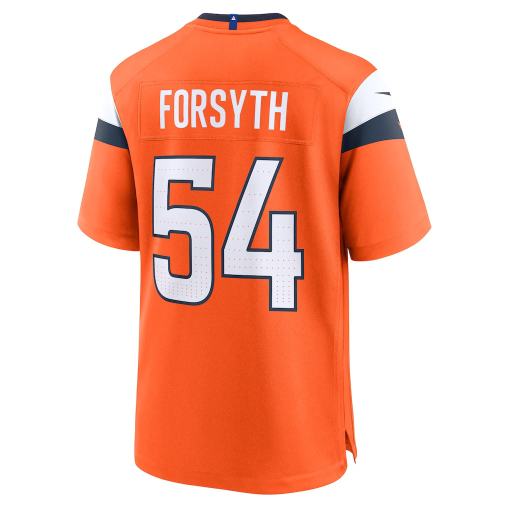 D.Broncos #54 Alex Forsyth Orange Team Game Stitched Football American Jersey
