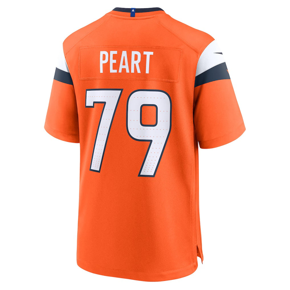 D.Broncos #79 Matt Peart Orange Team Game Stitched Football American Jersey