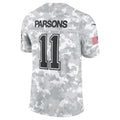 D.Cowboys #11 Micah Parsons Arctic Camo 2024 Salute to Service Limited Stitched Football American Jersey