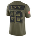 D.Cowboys #22 Emmitt Smith Olive 2025 Salute to Service Retired Limited Stitched Football American Jersey