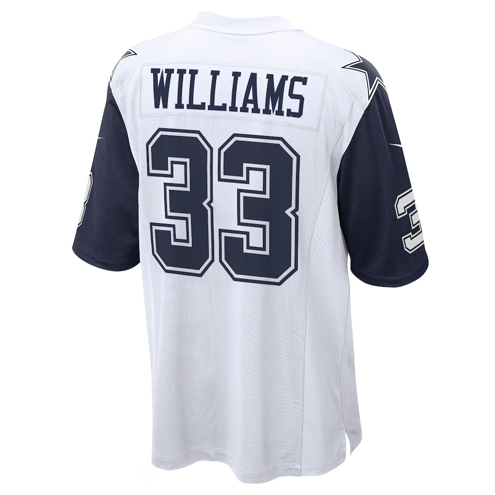 D.Cowboys #33 Javonte Williams White Alternate Game Stitched Football American Jersey