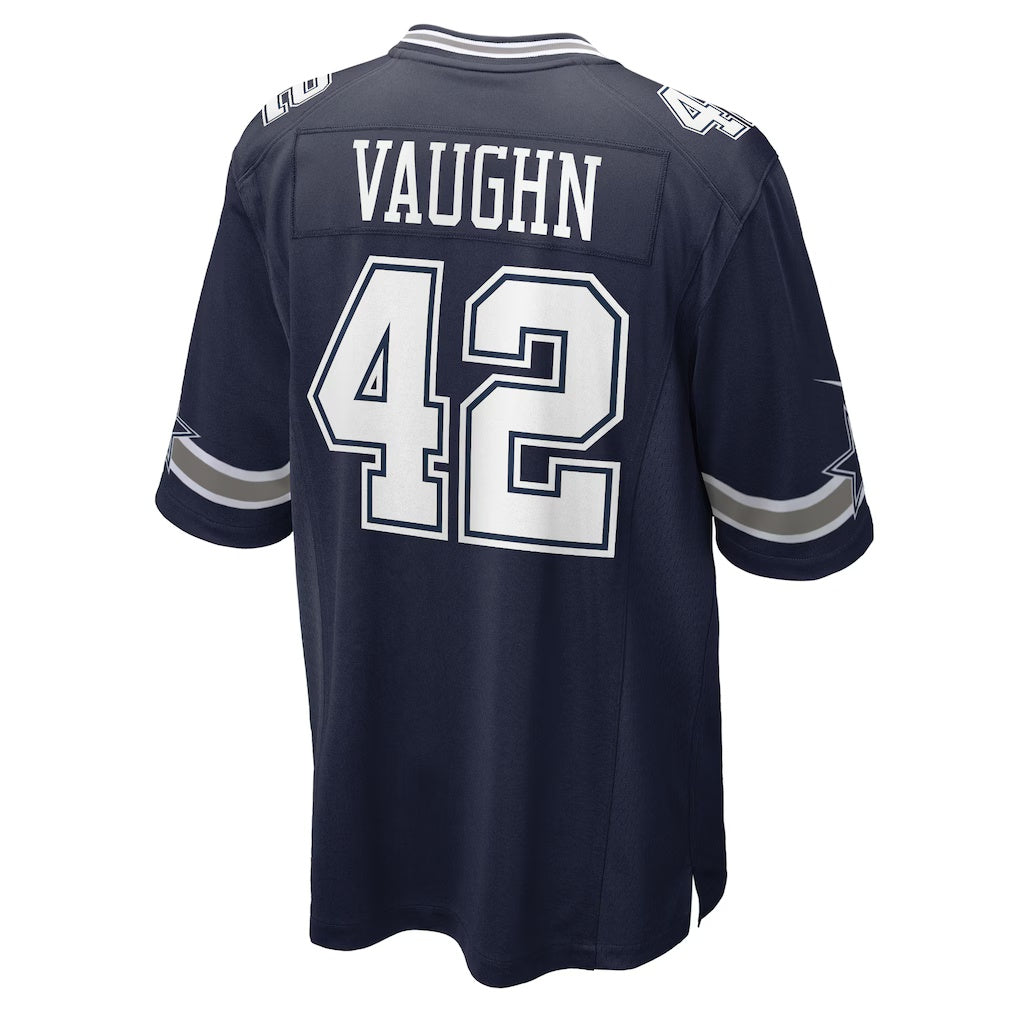 D.Cowboys #42 Deuce Vaughn Navy Game Stitched Football American Jersey