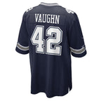 D.Cowboys #42 Deuce Vaughn Navy Game Stitched Football American Jersey