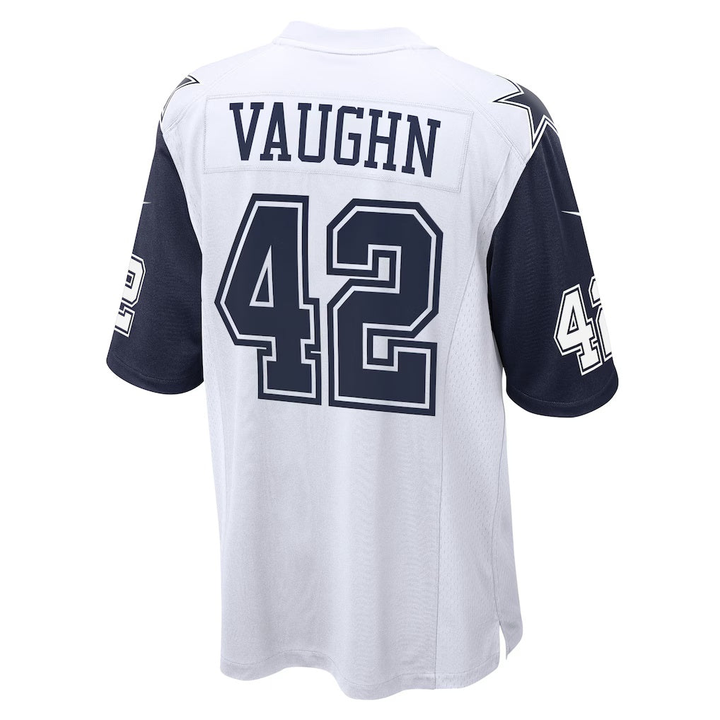 D.Cowboys #42 Deuce Vaughn White Alternate Game Team Stitched Football American Jersey