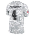 D.Cowboys #4 Dak Prescott Arctic Camo 2024 Salute to Service Limited Stitched Football American Jersey