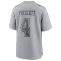 D.Cowboys #4 Dak Prescott Gray Atmosphere Fashion Game Stitched Football American Jersey