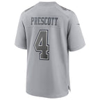 D.Cowboys #4 Dak Prescott Gray Atmosphere Fashion Game Stitched Football American Jersey