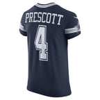 D.Cowboys #4 Dak Prescott Navy Vapor Elite Player Team Stitched Football American Jersey