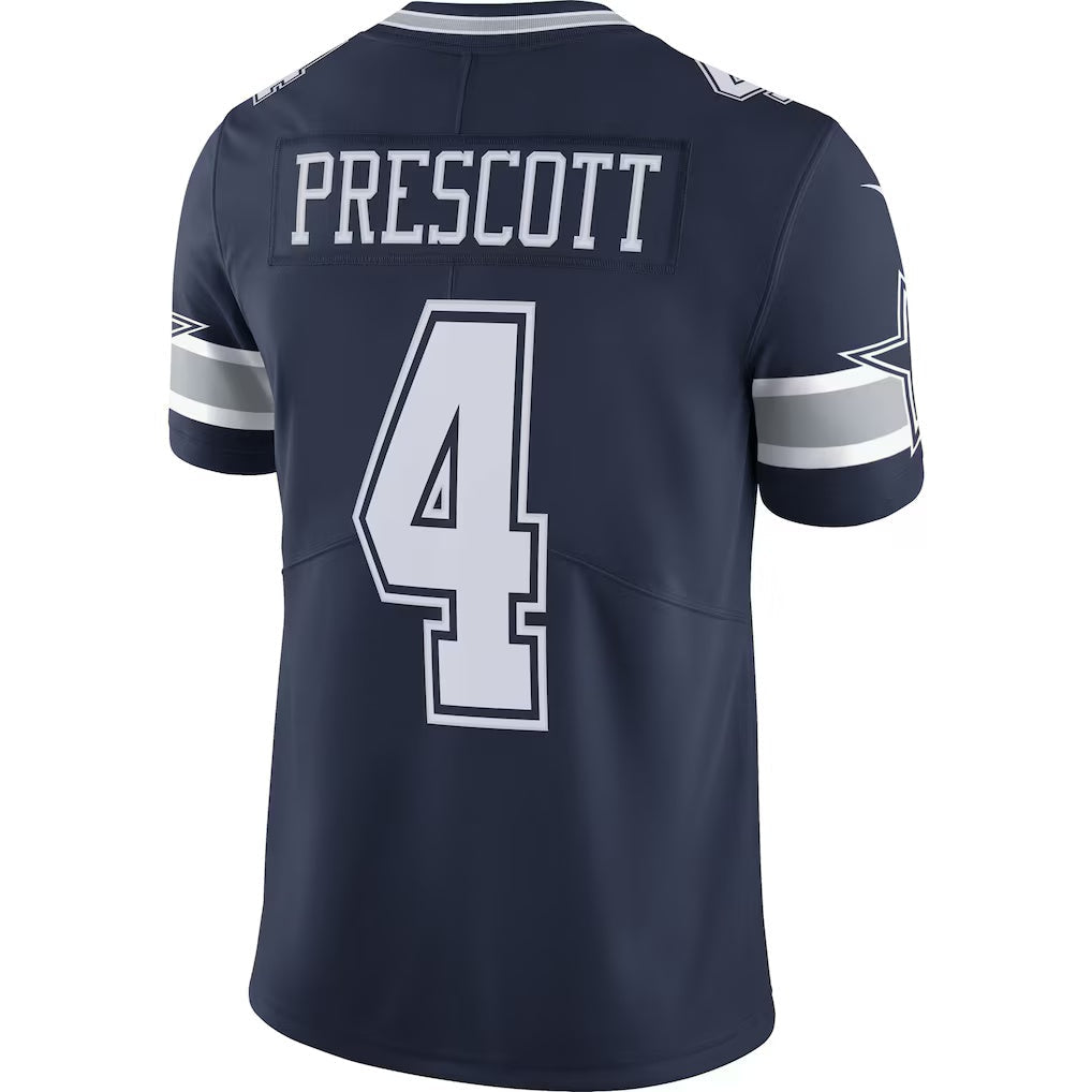 D.Cowboys #4 Dak Prescott Navy Vapor Limited Player Stitched Football American Jersey
