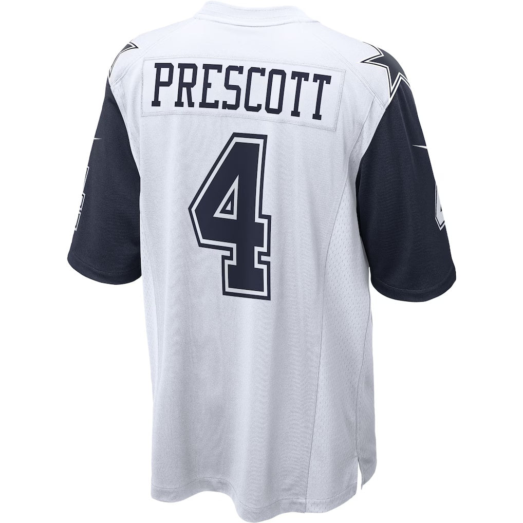 D.Cowboys #4 Dak Prescott White Alternate Game Team Stitched Football American Jersey