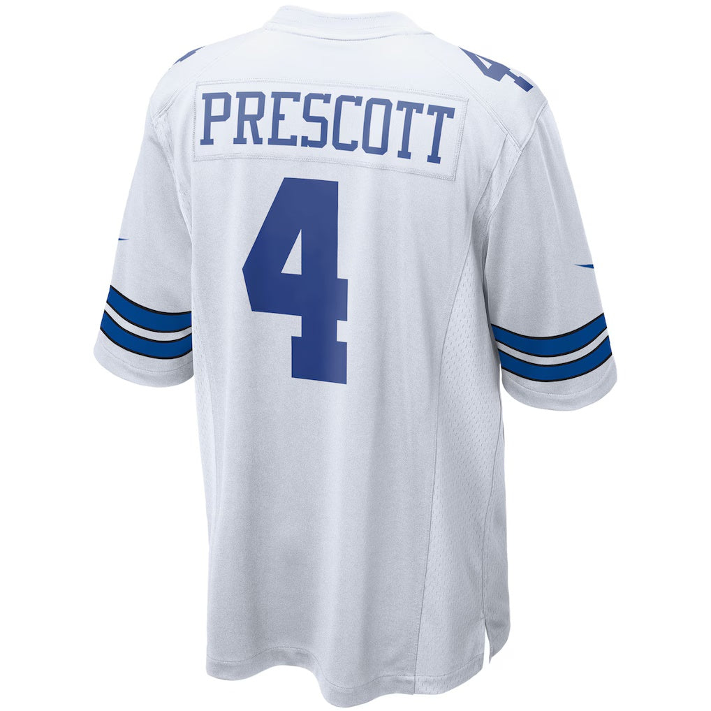 D.Cowboys #4 Dak Prescott White Game Team Stitched Football American Jersey