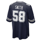 D.Cowboys #58 Mazi Smith Navy Game Game Stitched Football American Jersey