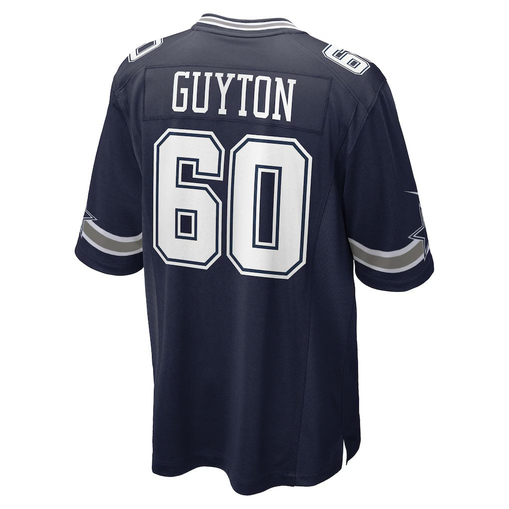 D.Cowboys #60 Tyler Guyton Navy Player Game Stitched Football American Jersey