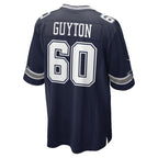 D.Cowboys #60 Tyler Guyton Navy Player Game Stitched Football American Jersey