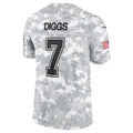 D.Cowboys #7 Trevon Diggs Arctic Camo 2024 Salute to Service Limited Stitched Football American Jersey