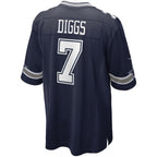 D.Cowboys #7 Trevon Diggs Navy Game Stitched Football American Jersey