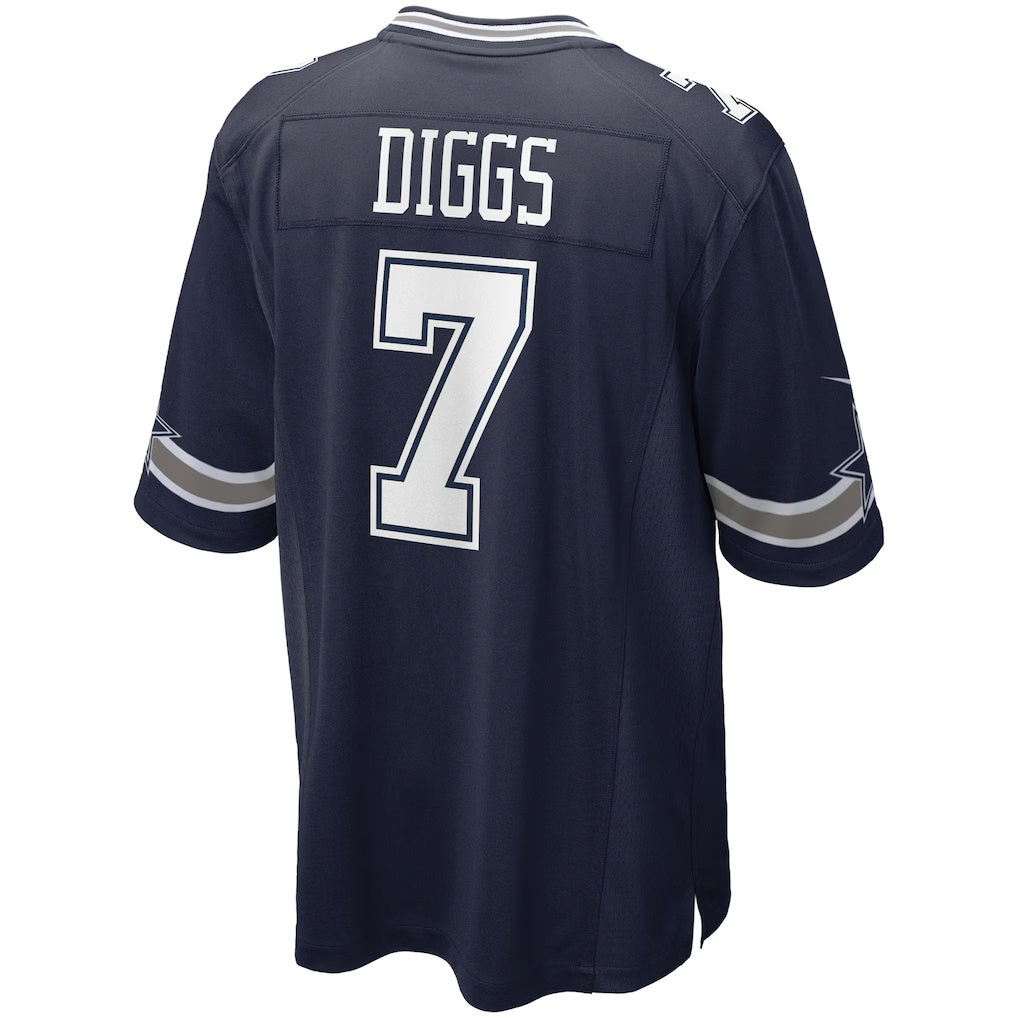 D.Cowboys #7 Trevon Diggs Navy Game Stitched Football American Jersey