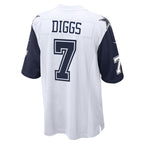 D.Cowboys #7 Trevon Diggs White Alternate Game Team Stitched Football American Jersey