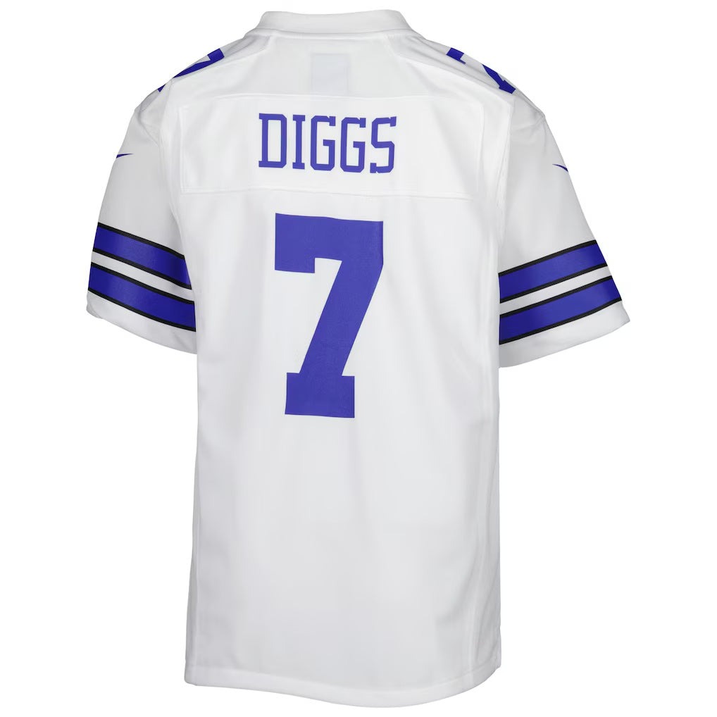 D.Cowboys #7 Trevon Diggs White Game Stitched Football American Jersey