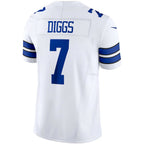 D.Cowboys #7 Trevon Diggs White Vapor F.U.S.E. Limited Stitched Football American Jersey