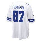 D.Cowboys #87 Jake Ferguson White Game Stitched Football American Jersey