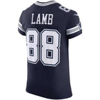 D.Cowboys #88 CeeDee Lamb Navy Vapor F.U.S.E. Elite Stitched Football American Jersey