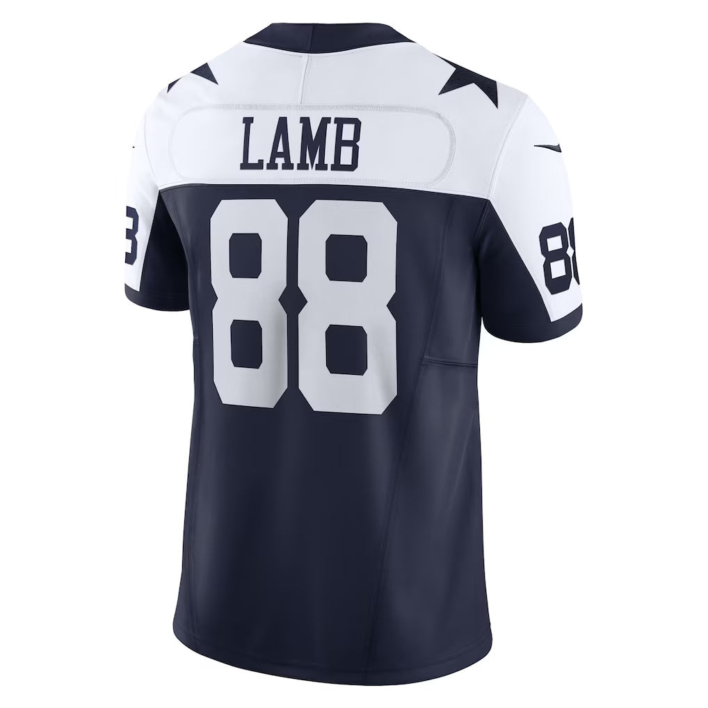 D.Cowboys #88 CeeDee Lamb Navy Vapor F.U.S.E. Limited Stitched Football American Jersey