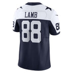 D.Cowboys #88 CeeDee Lamb Navy Vapor F.U.S.E. Limited Stitched Football American Jersey