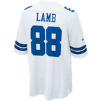 D.Cowboys #88 CeeDee Lamb White Game Team Stitched Football American Jersey