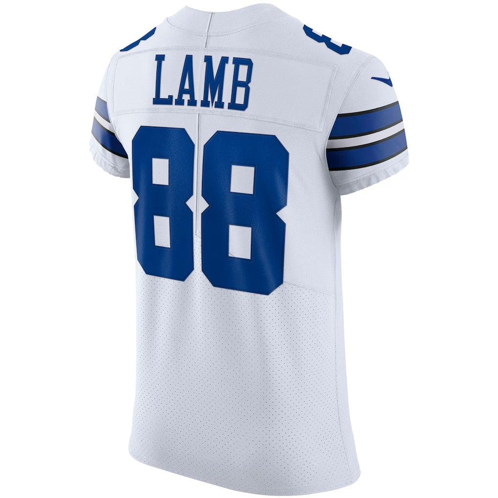 D.Cowboys #88 CeeDee Lamb White Vapor Elite Stitched Football American Jersey