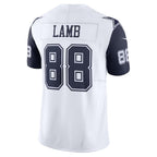 D.Cowboys #88 CeeDee Lamb White Vapor F.U.S.E. Limited Stitched Football American Jersey