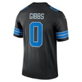 D.Lions #0 Jahmyr Gibbs Black Legend Player Performance Top Stitched Football American Jersey