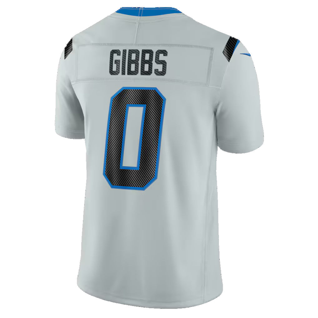 D.Lions #0 Jahmyr Gibbs Silver 2026 Rivalries Collection Limited Football Stitched Jersey